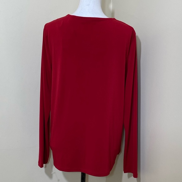 NWT T TAHARI || Woman’s sling sleeves blouse size Large - Picture 3 of 6